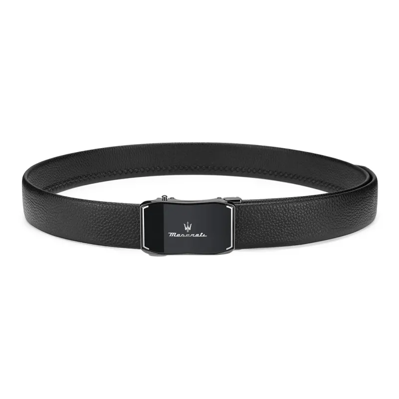 Maserati Top Grain Cow Leather Belts Men's 3.5cm-7
