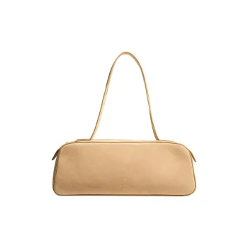 KHAITE Leather Shoulder Bag Women's Wheat