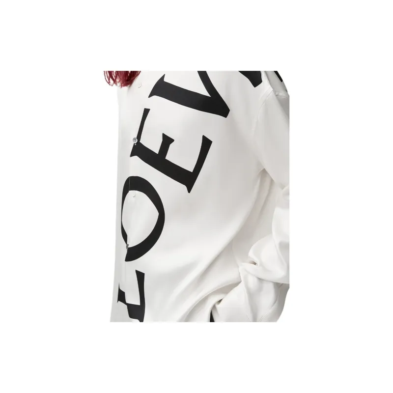 LOEWE Long Sleeve Silk Shirt-4