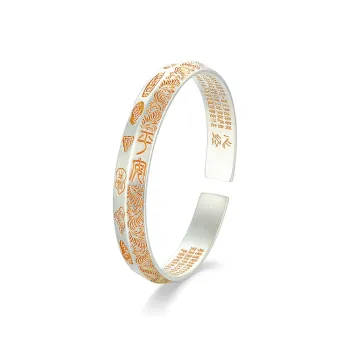 Mokinggran 999 Fine Silver Bangles Women's