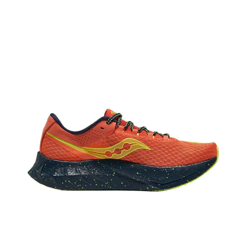 Saucony Endorphin Pro 4 Anti-Slip Wear-Resistant Low-Top Running Shoes Unisex Orange-1