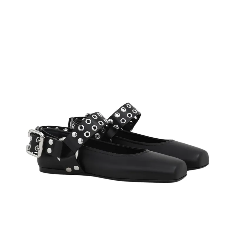 Alaia Casual Single Shoes Women's Black-2