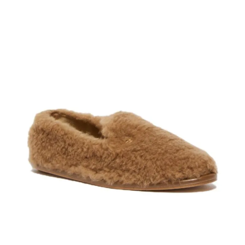 MaxMara Teddy Casual Single Shoes Women's Camel-2
