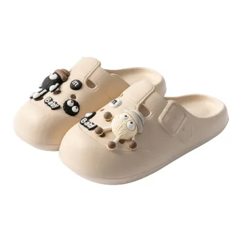 Ailise Sandal Slippers Khaki/White/Black