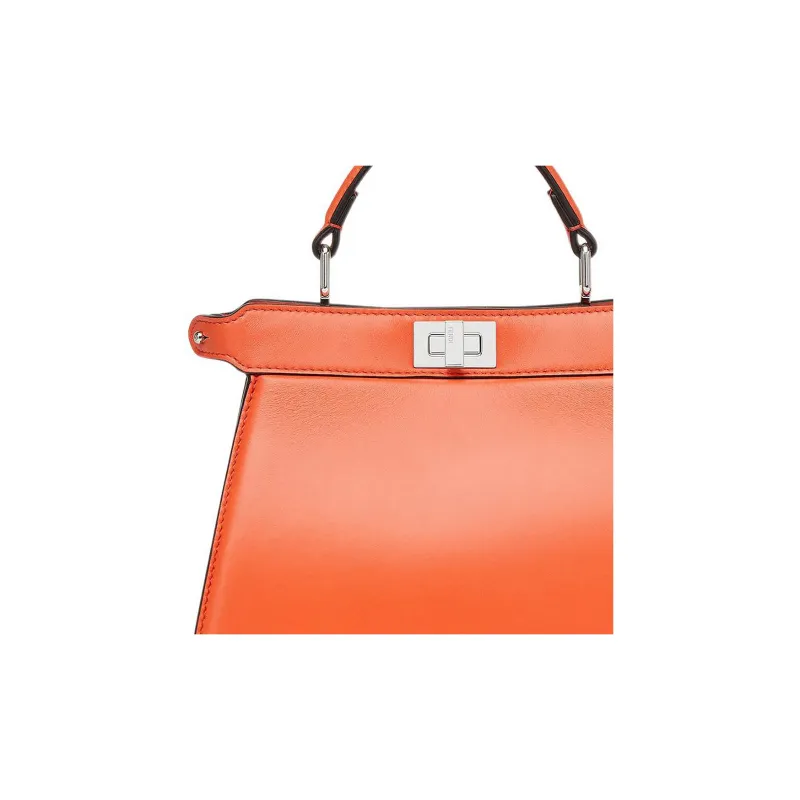 FENDI Peekaboo Lambskin Crossbody Handbag Women's-4