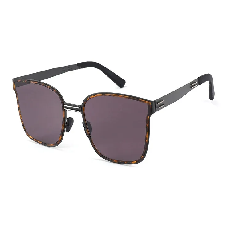 JEKA Metal Square Sunglasses Unisex-0
