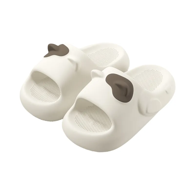 JINGEYU Cute Kitten 3D Effect Trendy Ear Slippers, Home Stripes Platform Slip Resistant-4