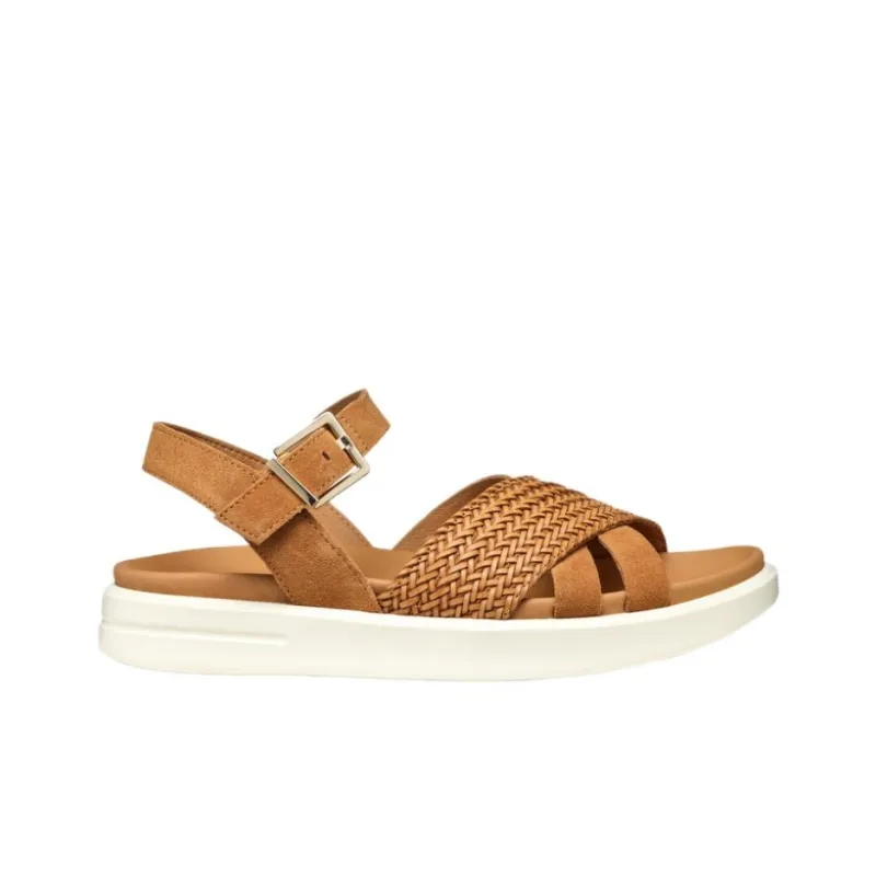 GEOX Xand 2s One Strap Sandals Women's Brown-1