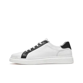 Kuding Skateboard Shoes Men Low Top White/Black