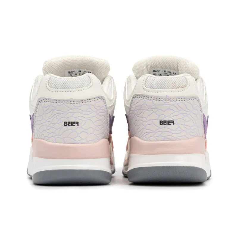 BEIER Low-Top Skateboard Shoes Unisex Cherry Blossom Pink-36