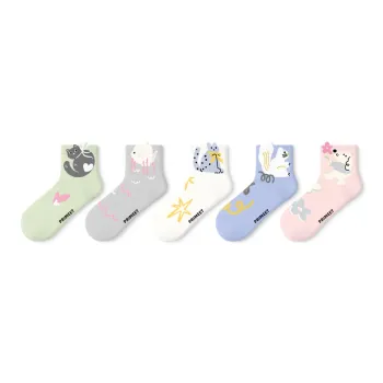 Primeet Ankle Socks Women's 5 Pack