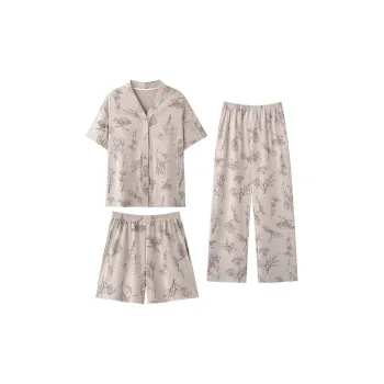 XIAFENYAN Pajama Set Women's Light Brown