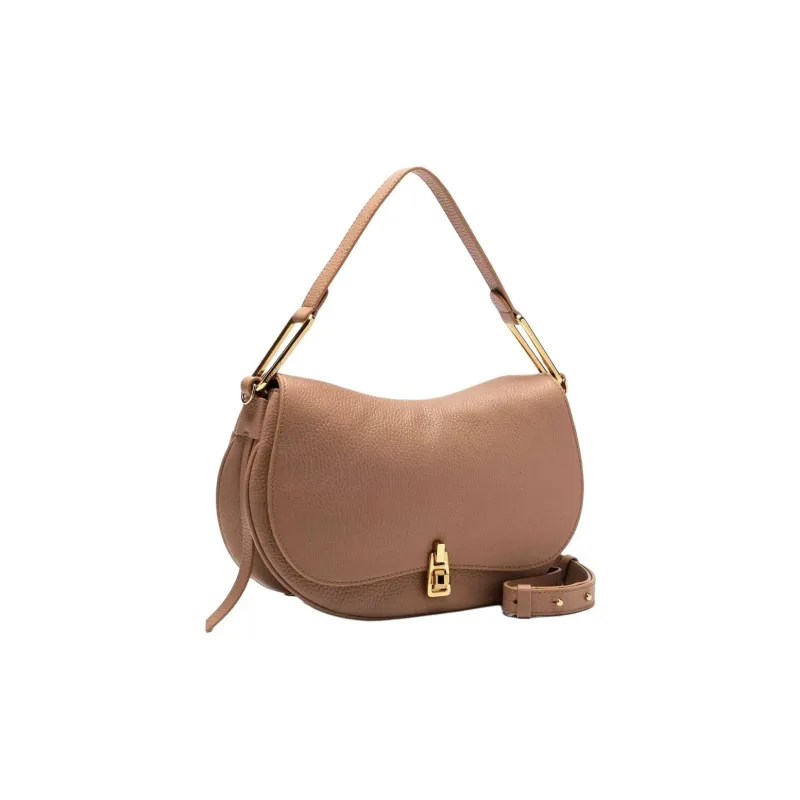 COCCINELLE Magie Genuine Leather Handbag Shoulder Bag Medium Size Women's Brown-1