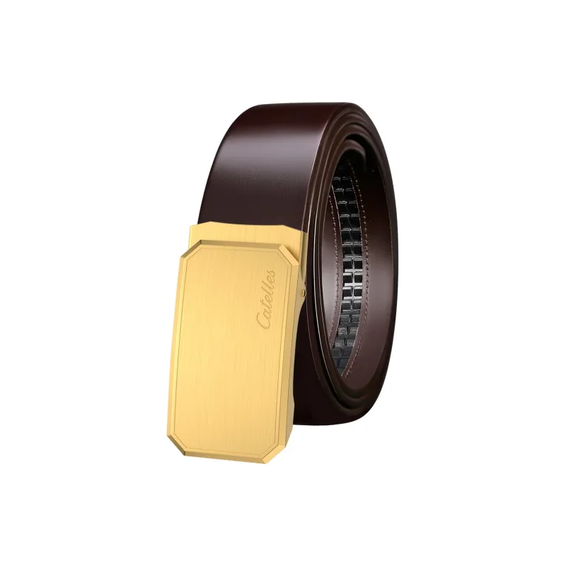 CATELLES Cow Leather Leather Belts Men's 3.5cm-6