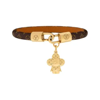 LOUIS VUITTON Calfskin Bangles Women's Brown