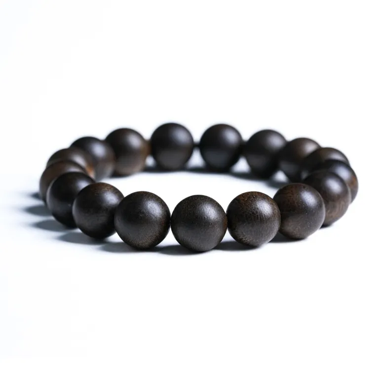 GUMUJIANG Agarwood Beaded Bracelet Plain Band Chinese Fashion Trend New Chinese Style Unisex-11