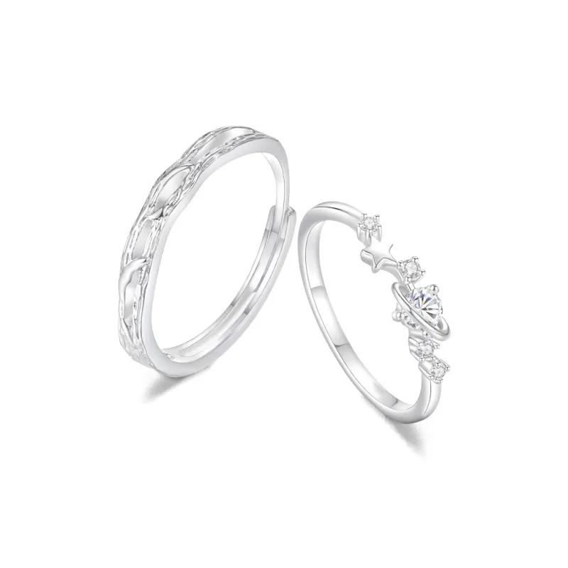 FANFRI Sterling Silver Rings Unisex-0