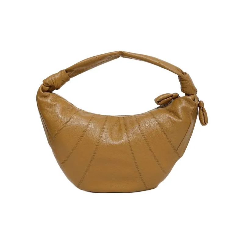 Lemaire Croissant Series Cow Leather Croissant Bag Handbag Women's Brown-0