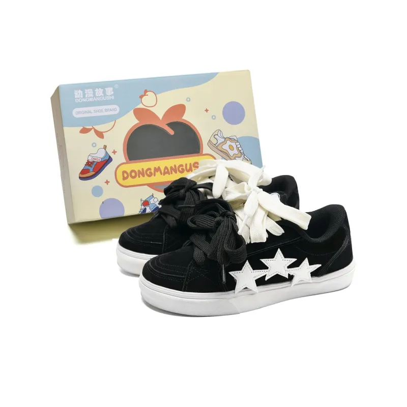 Anime Story Slip Resistant, Abrasion Resistant, Lightweight, Breathable Low Top Skateboard Shoes Unisex-26