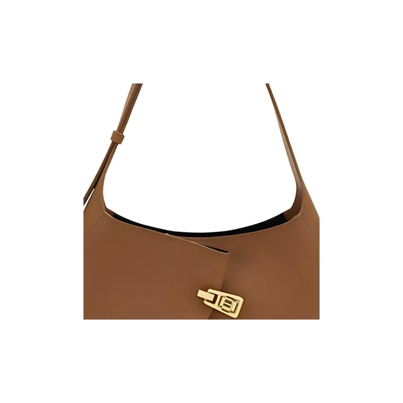 COCCINELLE Cow Leather Handbag Shoulder Bag Medium Size Women's Caramel-1