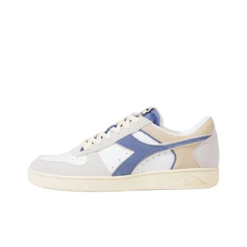 Diadora Magic Basket Anti Slip Wear Resistant Low Top Skateboard Shoes Men's White