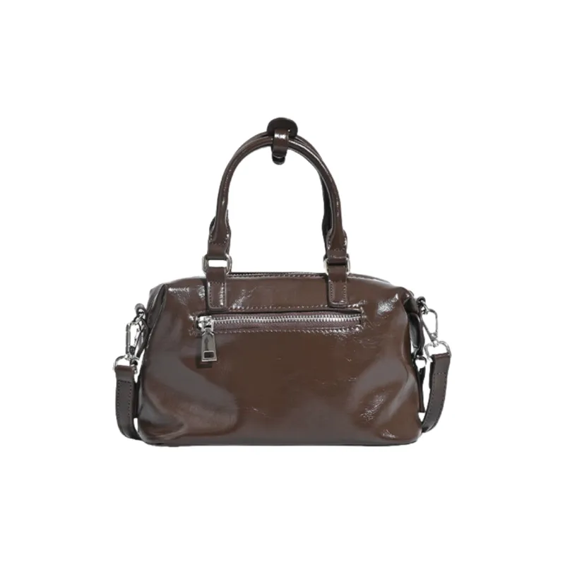 NOMK PU One Shoulder Handbag Regular Women's Coffee/Black-3