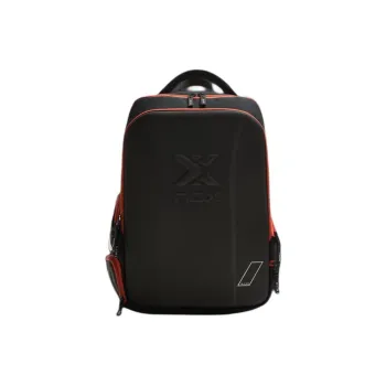 ZARA Polyester Ball Racket Bag Backpack Men's Black & Orange
