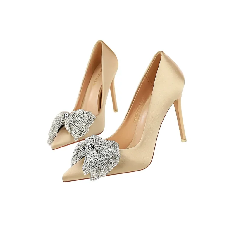 QITUMAUL Slim Heel High Heels Women's-11