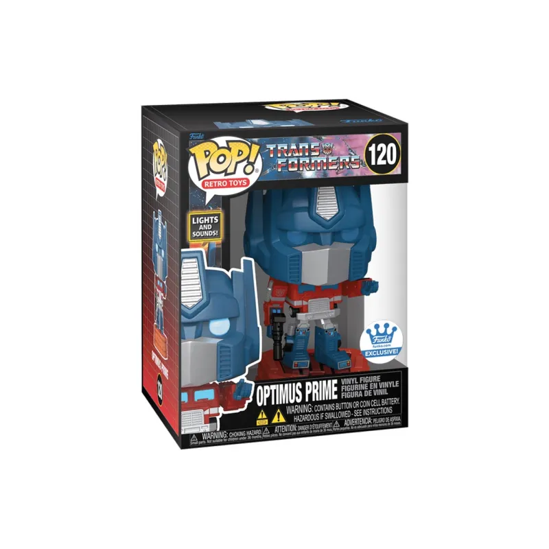 Funko Pop! Retro Toys Transformers Lights And Sounds Optimus Prime Funko Shop Exclusive Figure #120-2