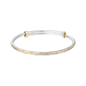 Ascending 999 Fine Silver Bangles Unisex