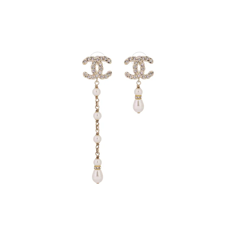 CHANEL Earrings Women's White-0