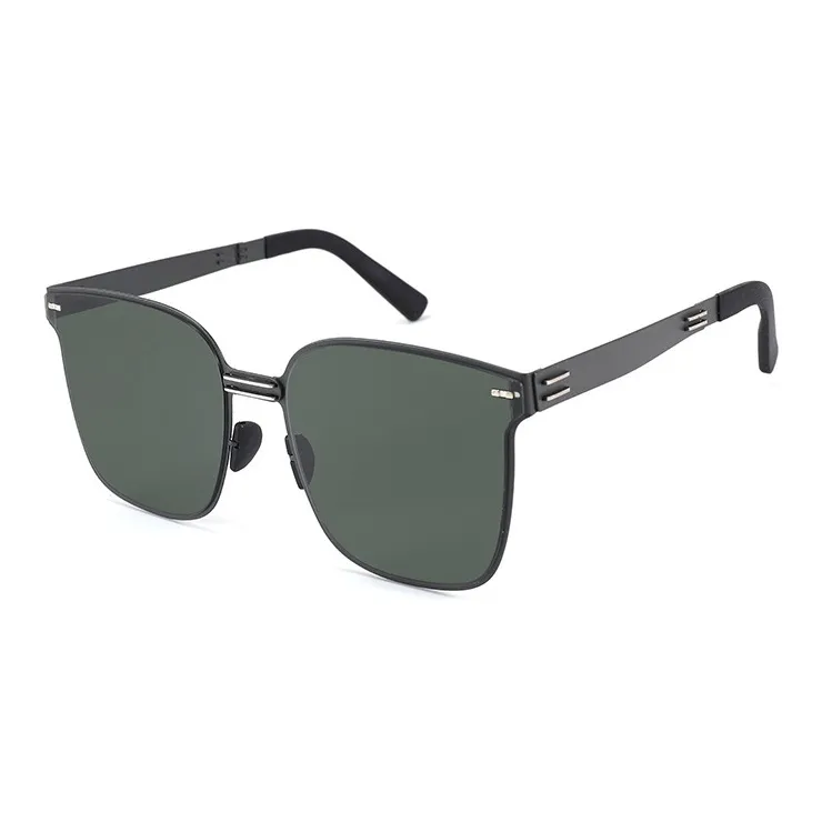 JEKA Metal Square Sunglasses Unisex-5