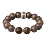 [Tiger Pig]Six Elements Chinese Zodiac Agarwood Beaded Bracelet