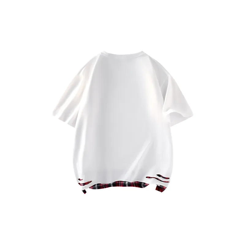 DIDTEK Drop Shoulder Sleeve Short Sleeved T Shirts Unisex-3