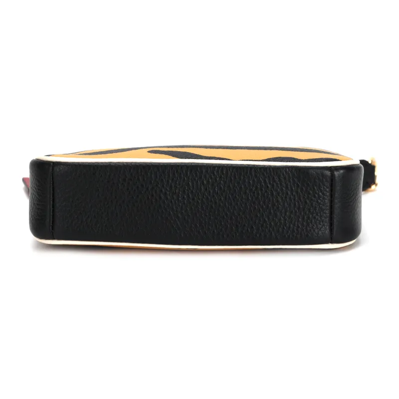 COACH Nolita Coated Canvas With Leather Pochette, Shoulder Bag, Clutch Trumpets Women's Yellow/Black-6