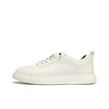 CROWN Low-Top Skateboard Shoes Men's White