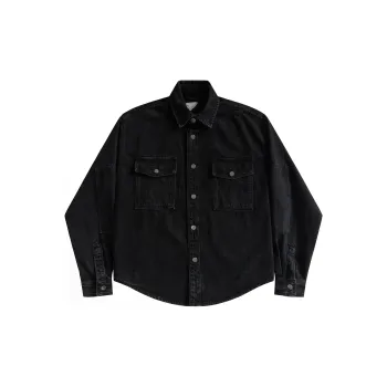 JEFF HAMILTON Denim Jacket Unisex Black