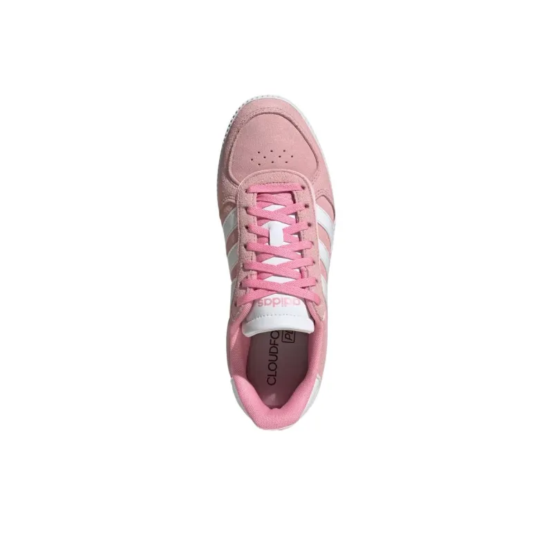 Adidas Breaknet Slick Cushioning Low Top Skateboard Shoes Women's Pink-3