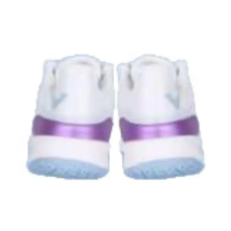 VICTOR Cushioning Breathable Low Top Badminton Shoes Women's White Purple-3