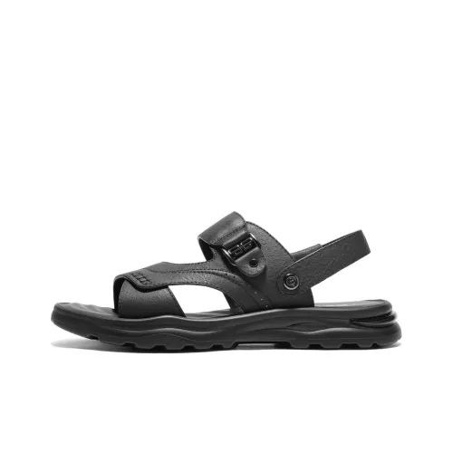 BELLE Beach Sandals Men Black, Brown