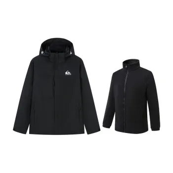 Quiksilver Water Resistant Windproof Warm Water Repellent Cold Resistant Rainproof Windbreaker Jacket Unisex