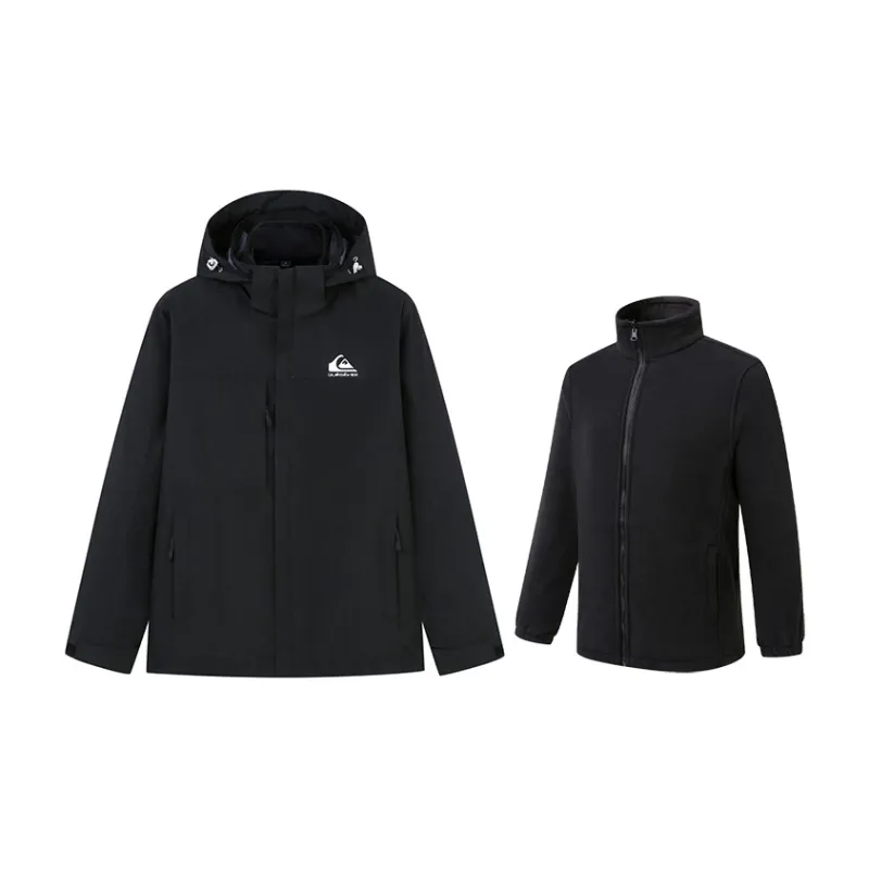 Quiksilver Waterproof, Windproof, Thermal, Water Repellent, Cold Resistant, Rainproof Windbreaker Jacket Unisex-0