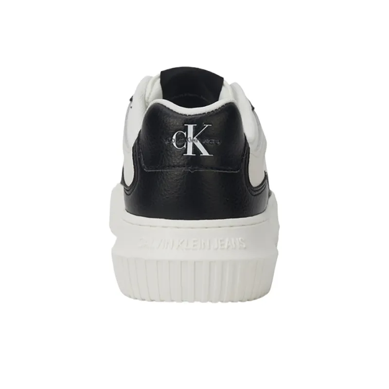 CKJ CALVIN KLEIN JEANS Low Top Skateboard Shoes Women's Black White-3