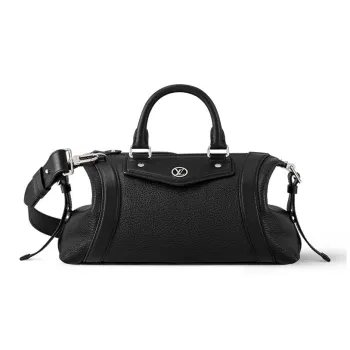 LOUIS VUITTON BIKER Sheepskin One Shoulder Handbags Small Size Women's Black