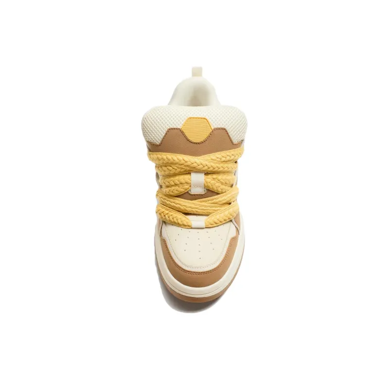ZARA Low Top Skateboard Shoes Men's Sandy Brown-2