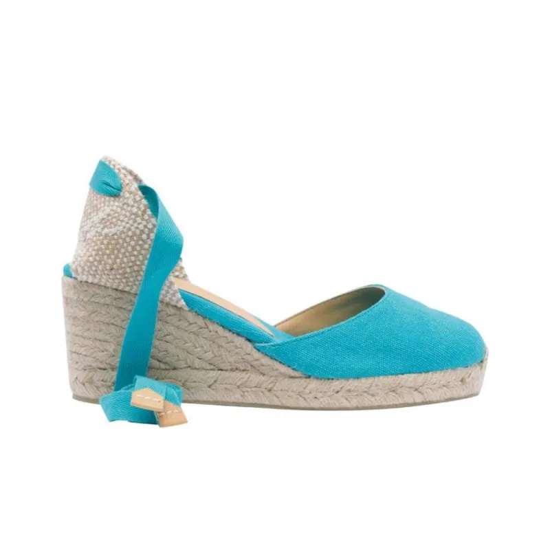 Castañer CARINA Wedge Heel High Heels 7 Cm Women's Blue-1