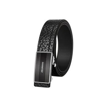 Jaylen Oos Premium Cow Leather Stainless Steel Leather Belts Men's 3.5cm