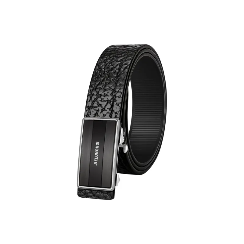 Jaylen Oos Premium Cow Leather Stainless Steel Leather Belts Men's 3.5cm-0