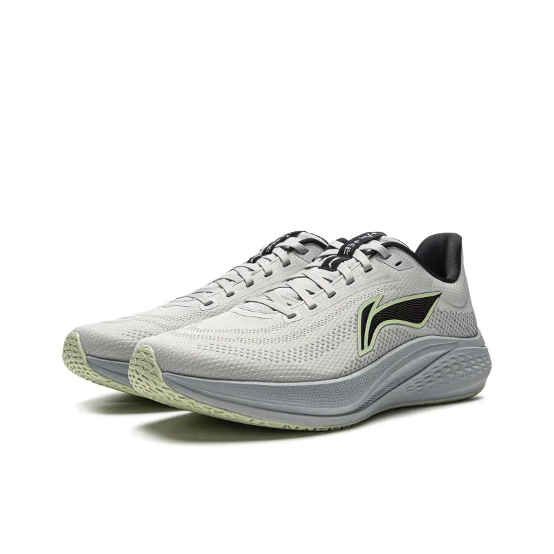 LiNing Red Hare 7 Cushioning Anti Slip Wear Resistant Breathable Lightweight Rebound Low Top Running Shoes Men's Gray-2