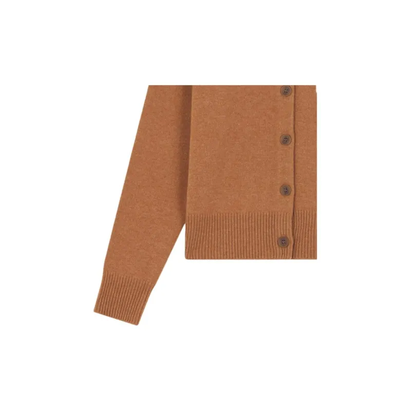 Maison Kitsune Fox Head Intarsia High Neck Cardigan-3